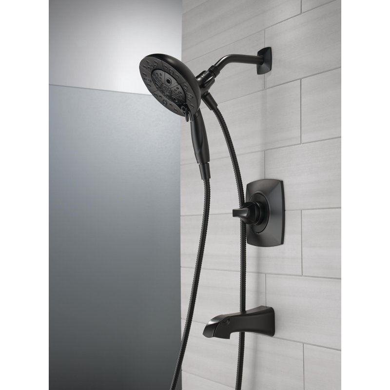 Delta Volume Control Complete Shower System with Roughin Valve and In2ition Shower Wayfair
